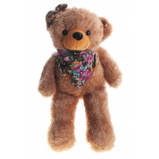 Медведь коричневый с бантом на голове в косынке 74 см